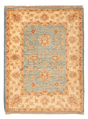 Ziegler Teppich - 86 x 64 cm - hellblau