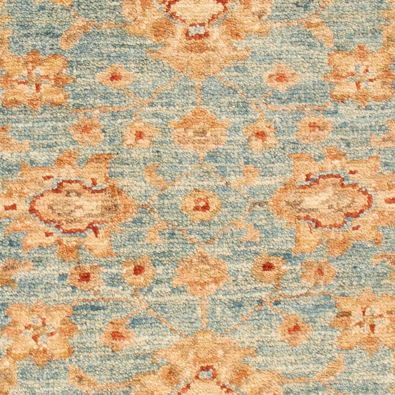 Ziegler Teppich - 86 x 64 cm - hellblau