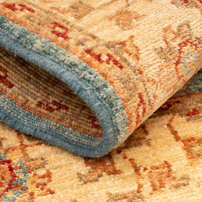 Ziegler Teppich - 86 x 64 cm - hellblau