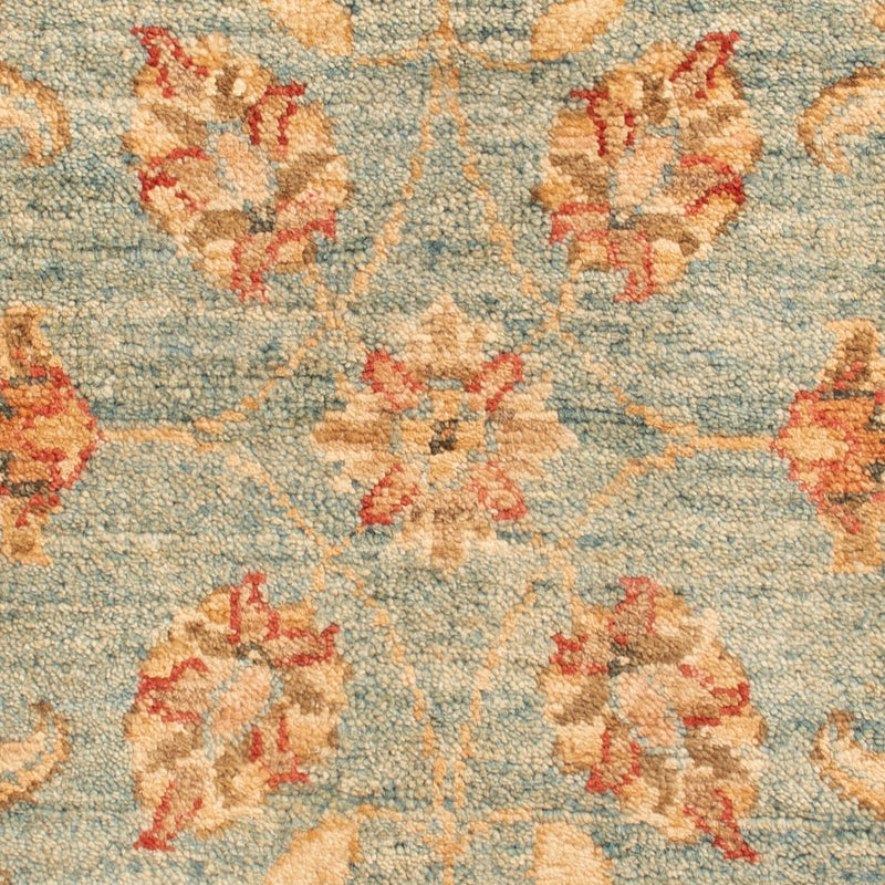 Ziegler Teppich - 92 x 60 cm - hellblau