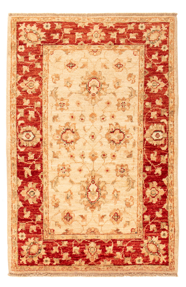 Ziegler Teppich - 95 x 63 cm - beige