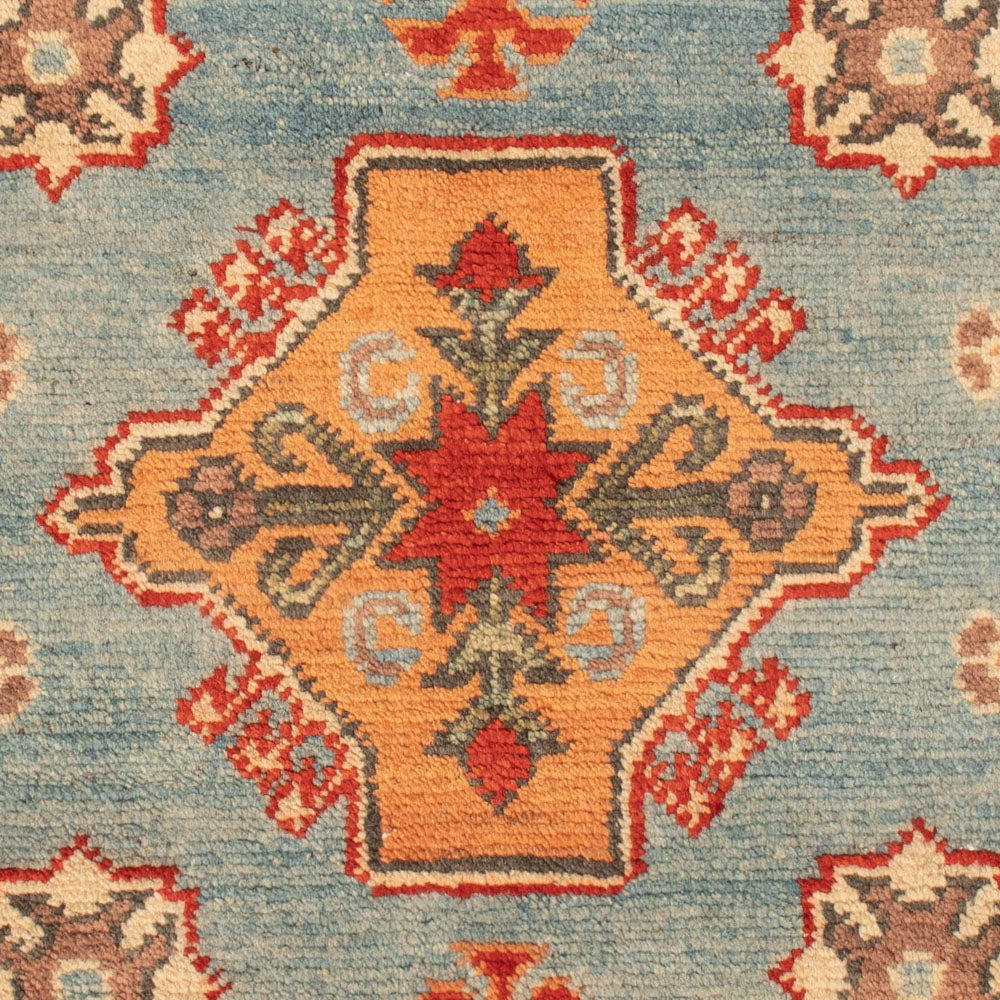 Ziegler Teppich - Kazak - 88 x 59 cm - hellblau