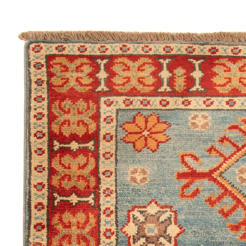 Ziegler Teppich - Kazak - 88 x 59 cm - hellblau