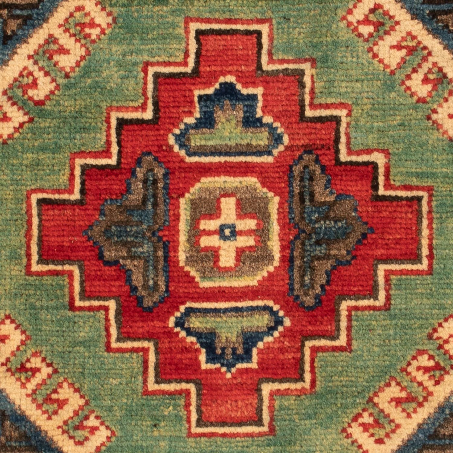 Ziegler Teppich - Kazak - 90 x 60 cm - grün