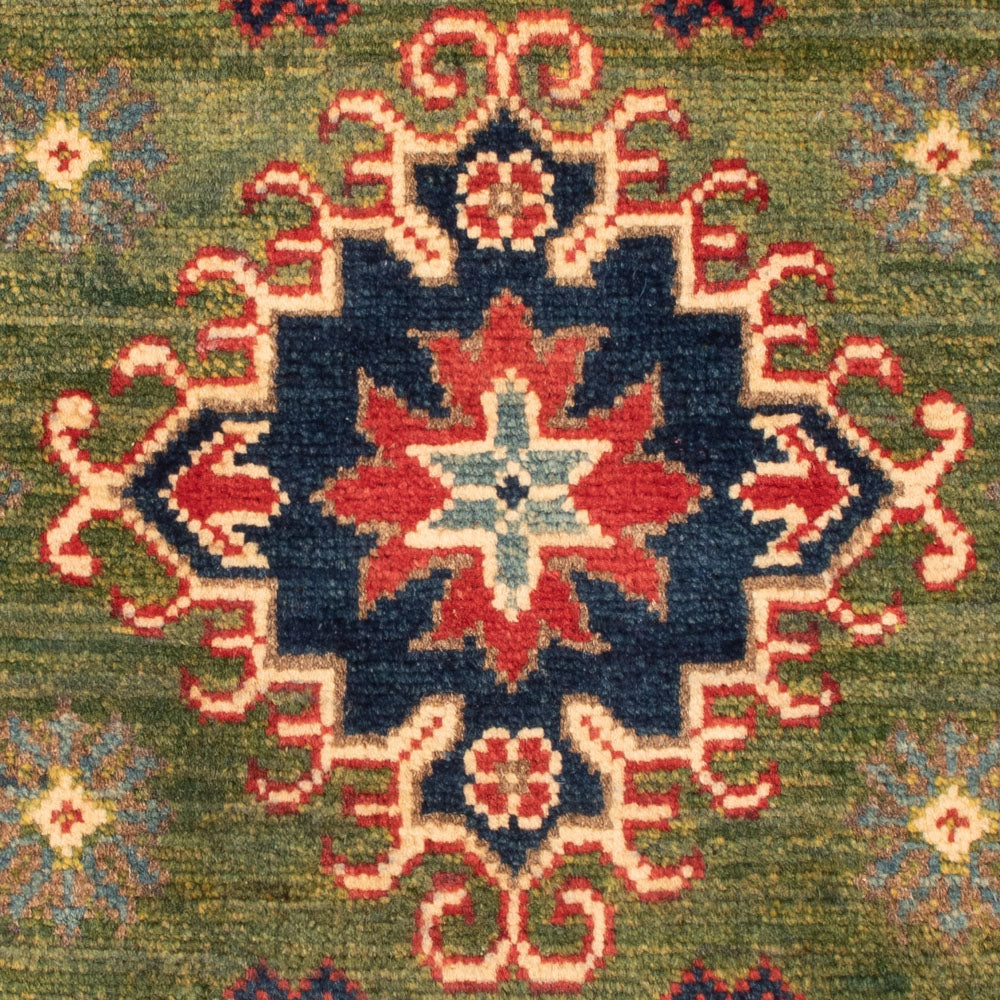 Ziegler Teppich - Kazak - 94 x 60 cm - grün
