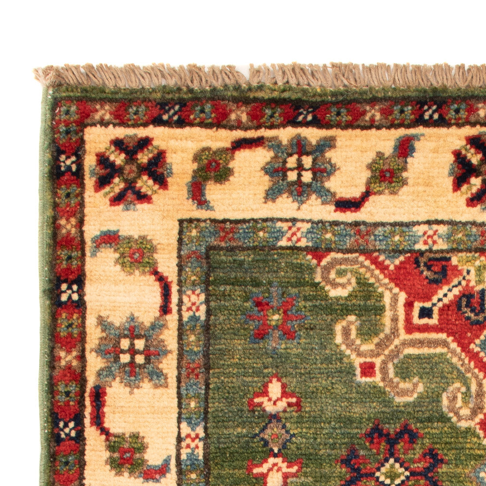 Ziegler Teppich - Kazak - 94 x 60 cm - grün