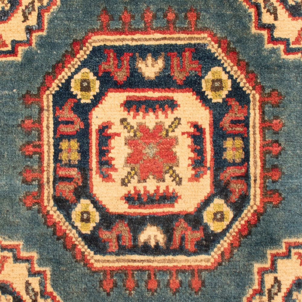 Ziegler Teppich - Kazak - 105 x 59 cm - blau