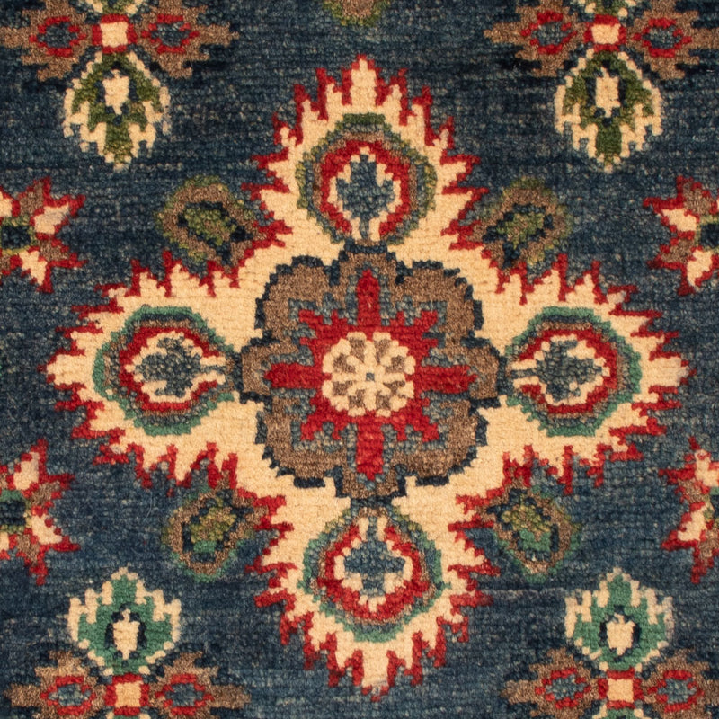 Ziegler Teppich - Kazak - 94 x 62 cm - blau