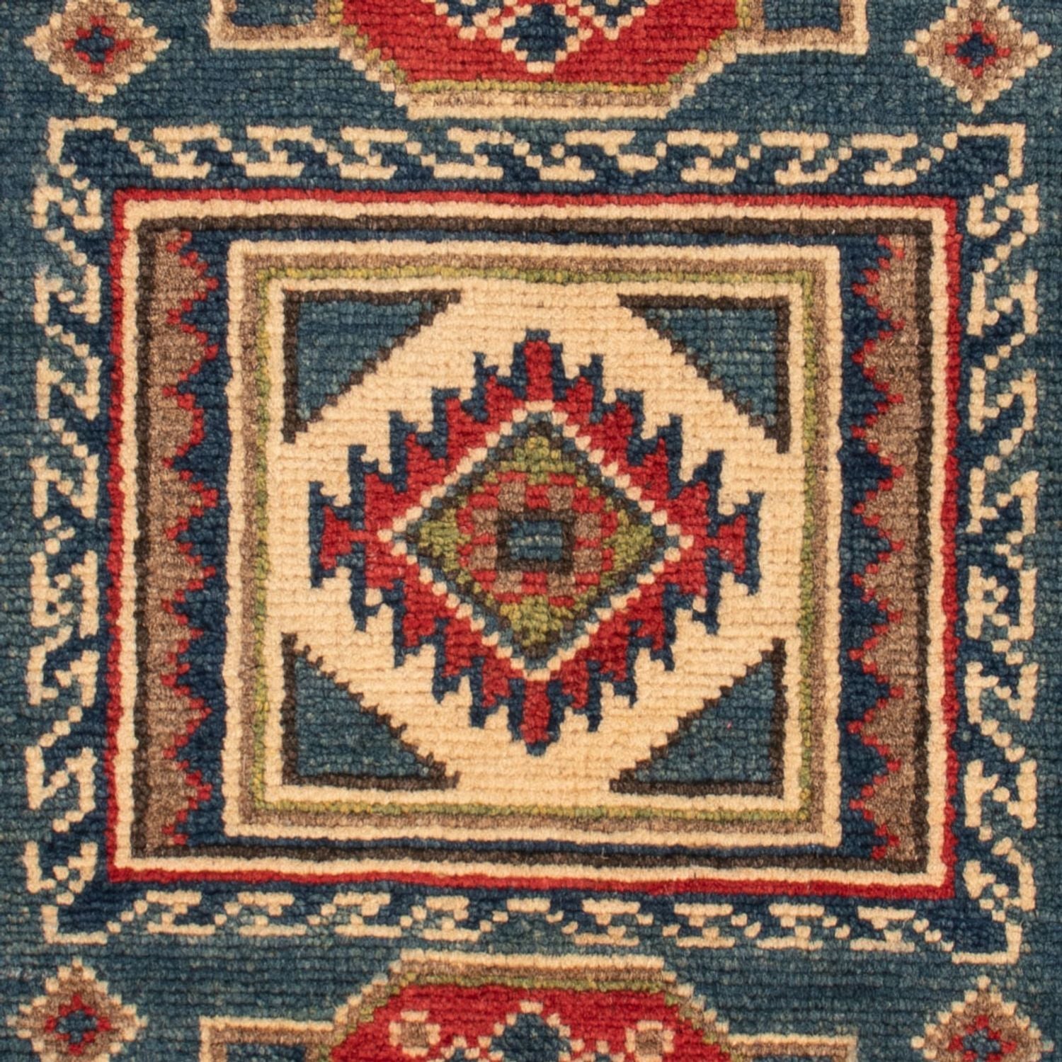 Ziegler Teppich - Kazak - 90 x 64 cm - blau