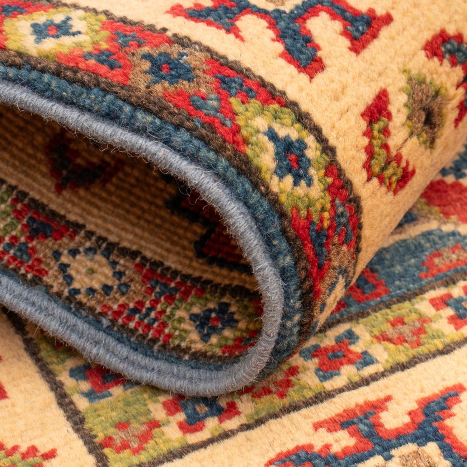 Ziegler Teppich - Kazak - 90 x 64 cm - blau