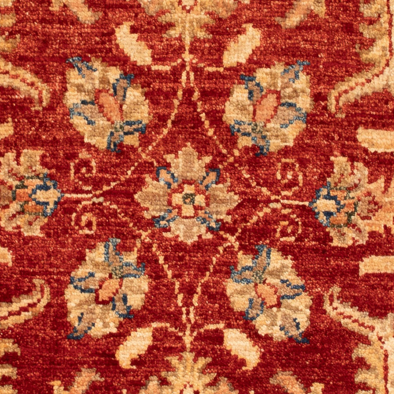 Ziegler Teppich - 86 x 59 cm - bordeauxrot