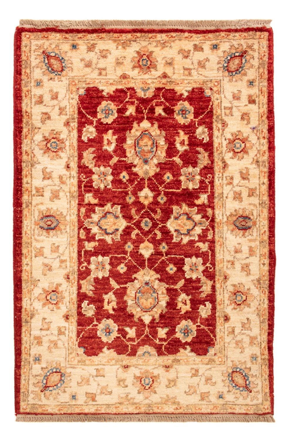 Ziegler Teppich - 90 x 60 cm - bordeauxrot