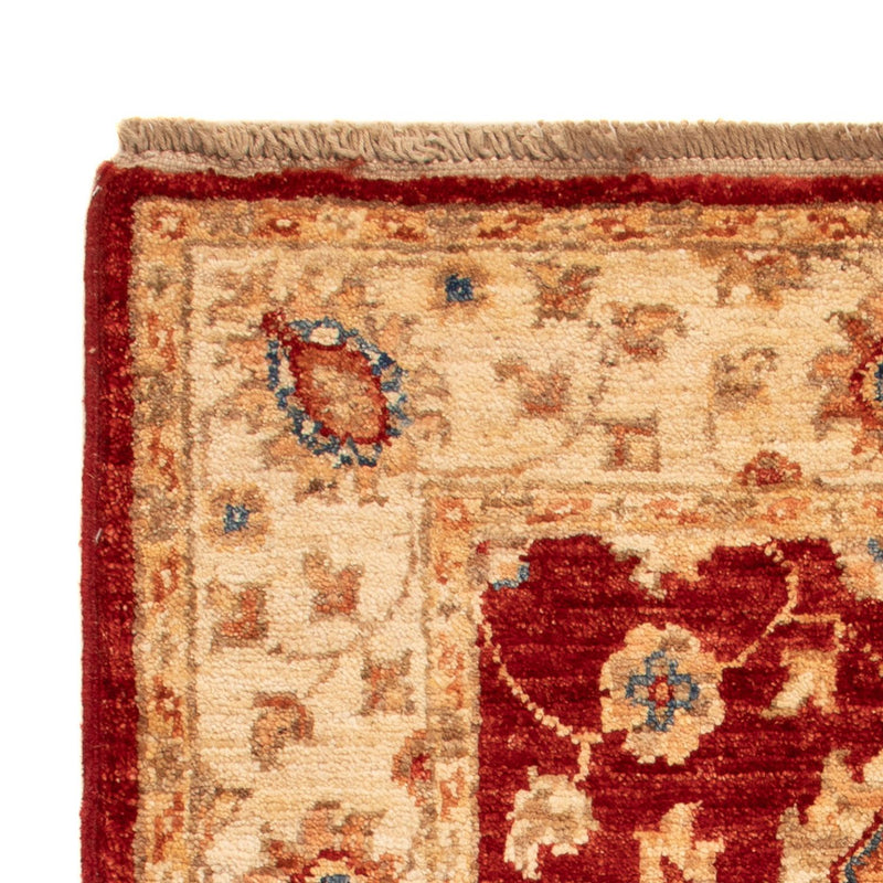 Ziegler Teppich - 90 x 60 cm - bordeauxrot