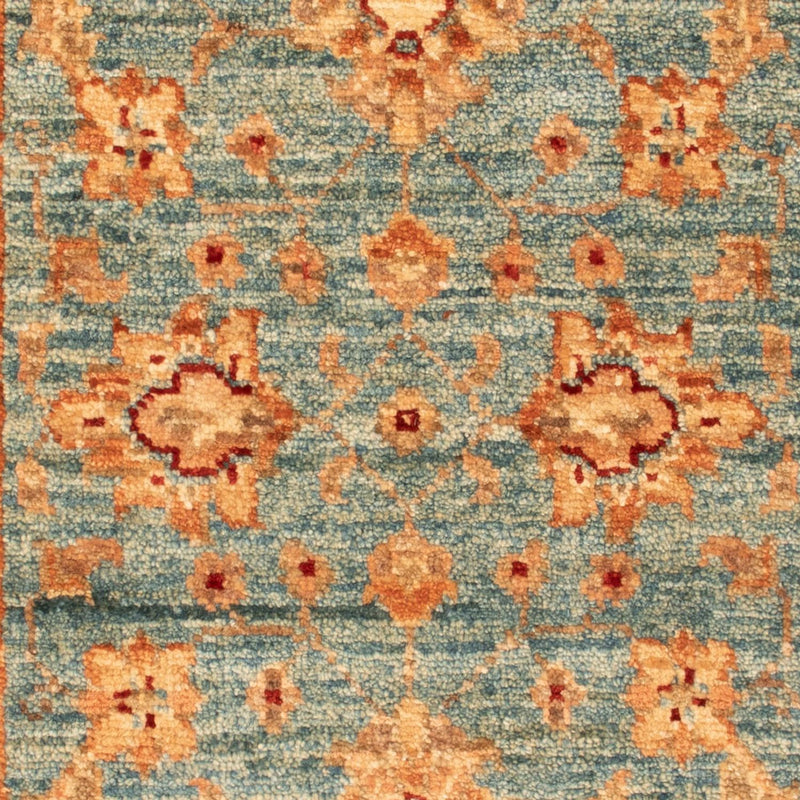 Ziegler Teppich - 95 x 55 cm - türkis