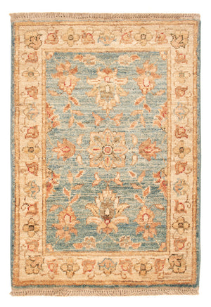 Ziegler Teppich - 71 x 50 cm - hellblau