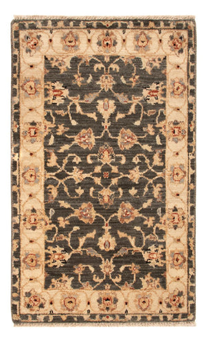 Ziegler Teppich - 90 x 60 cm - schwarz