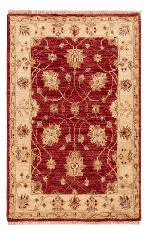 Ziegler Teppich - 90 x 60 cm - bordeauxrot