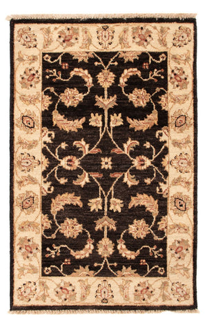 Ziegler Teppich - 90 x 60 cm - schwarz