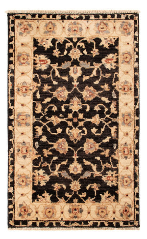 Ziegler Teppich - 90 x 60 cm - schwarz