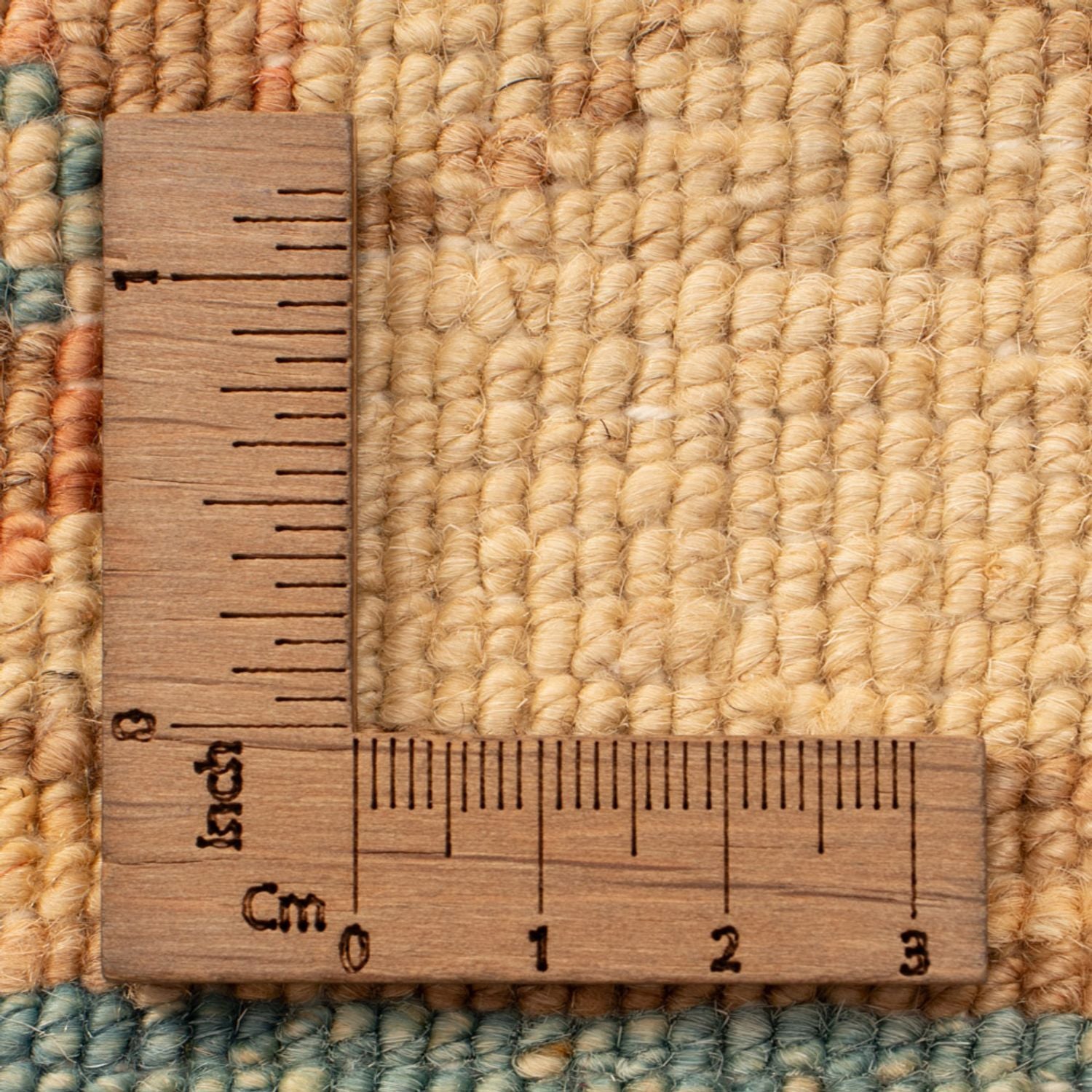 Ziegler Teppich quadratisch  - 70 x 69 cm - beige