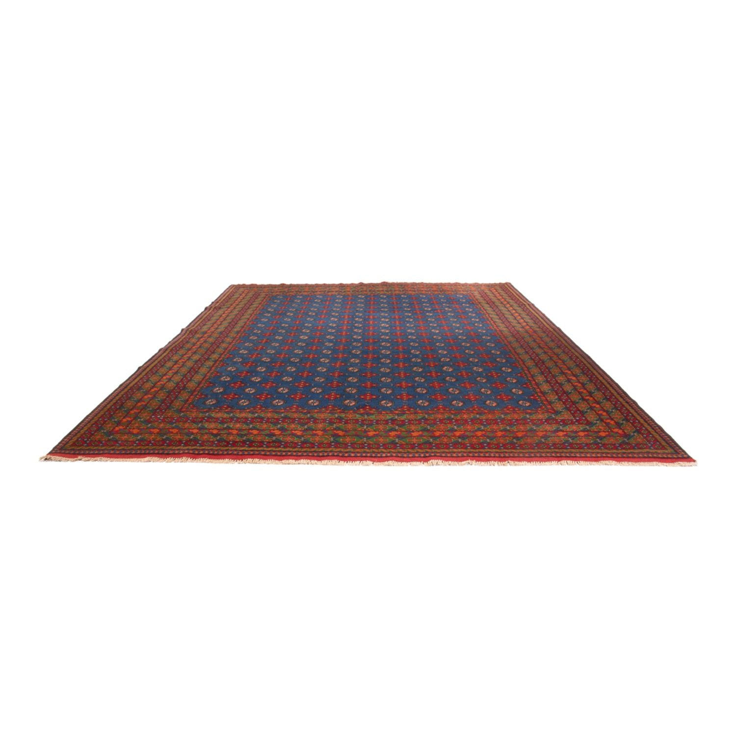 Afghan Teppich - Filpa - 392 x 300 cm - blau