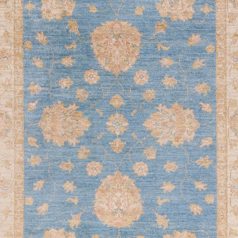 Läufer Ziegler - 394 x 124 cm - blau