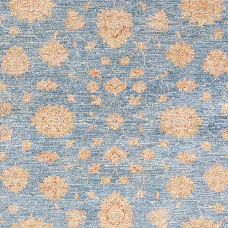 Läufer Ziegler - 412 x 154 cm - hellblau