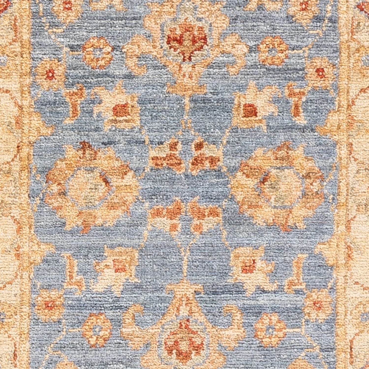 Läufer Ziegler - 150 x 50 cm - blau