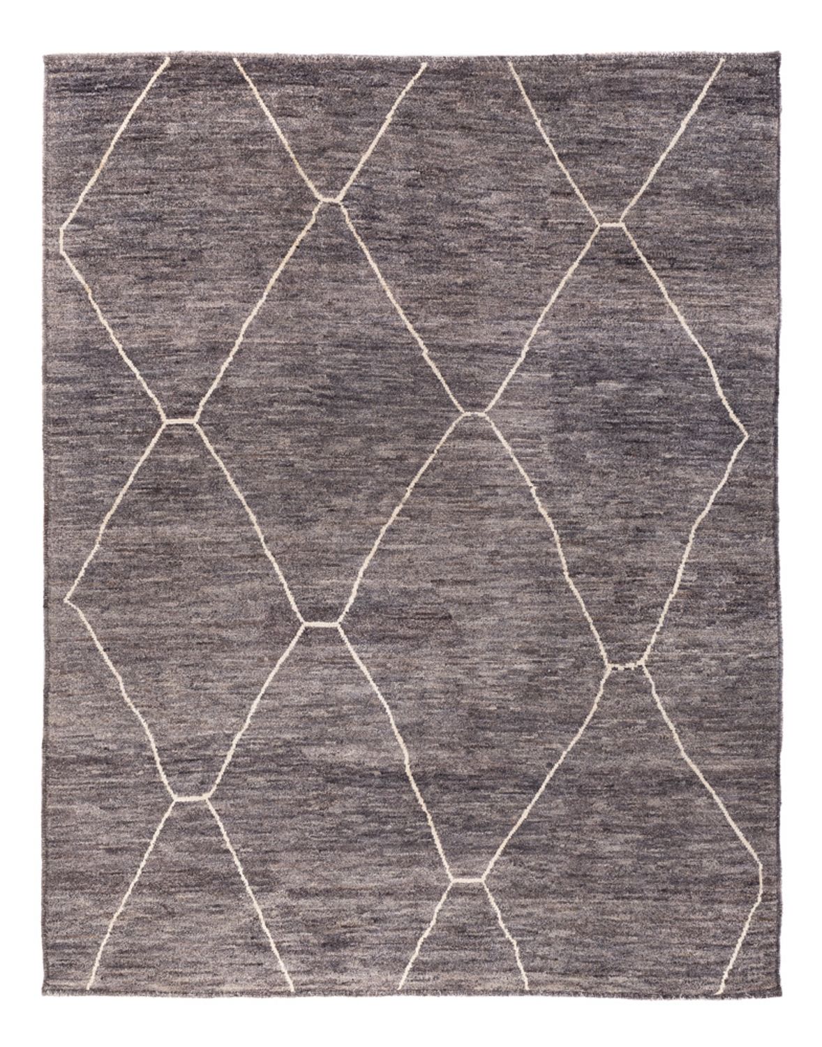 Designer Teppich - 194 x 158 cm - dunkelgrau