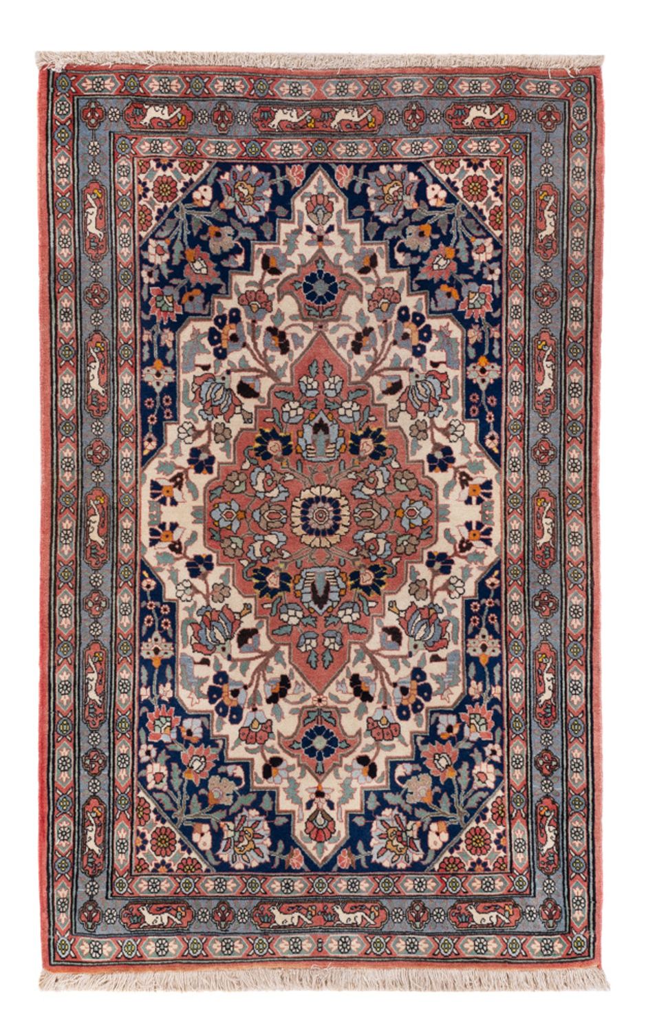 Perserteppich - Nomadic - 158 x 106 cm - dunkelblau