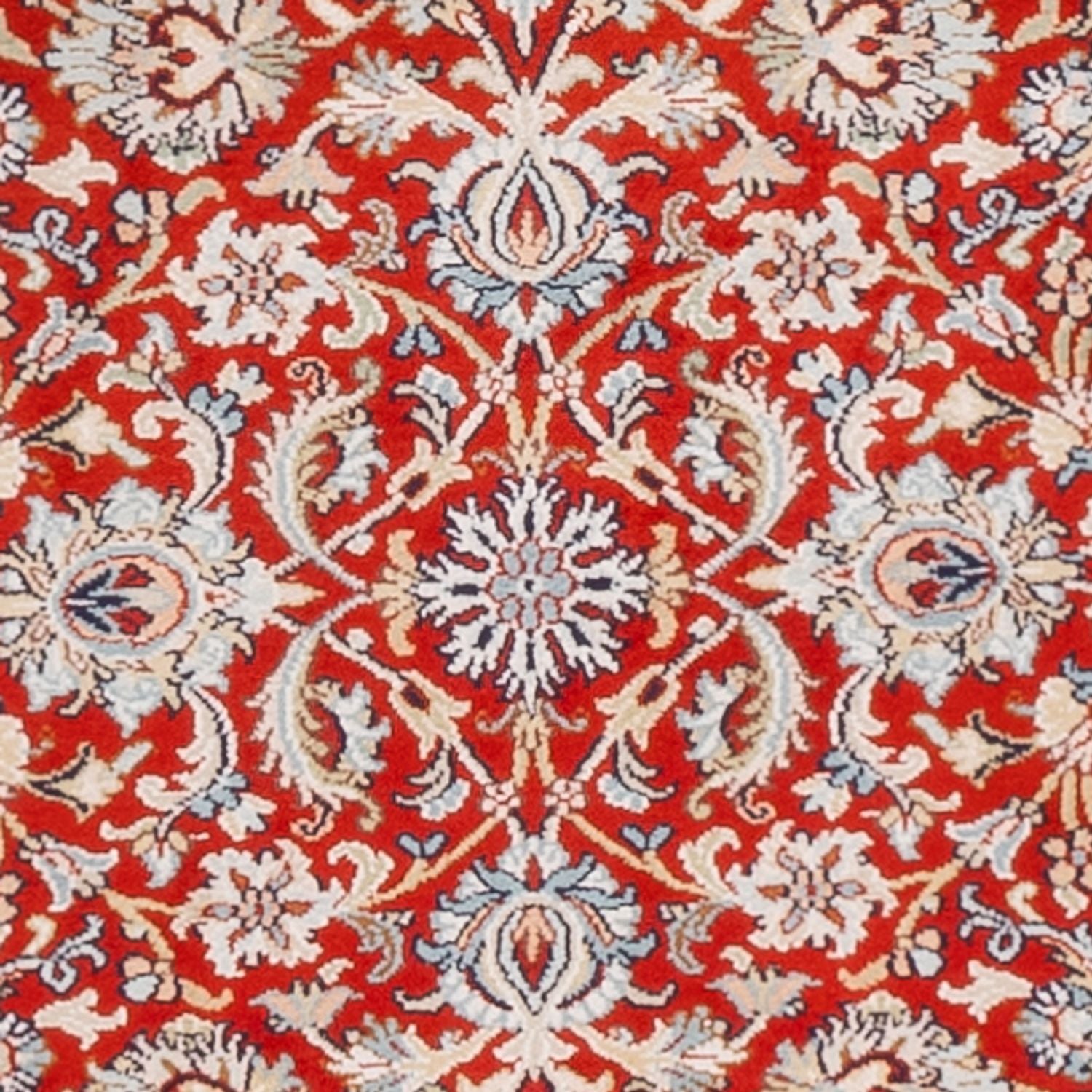 Läufer Seiden - Kaschmir Seide - 242 x 79 cm - rot