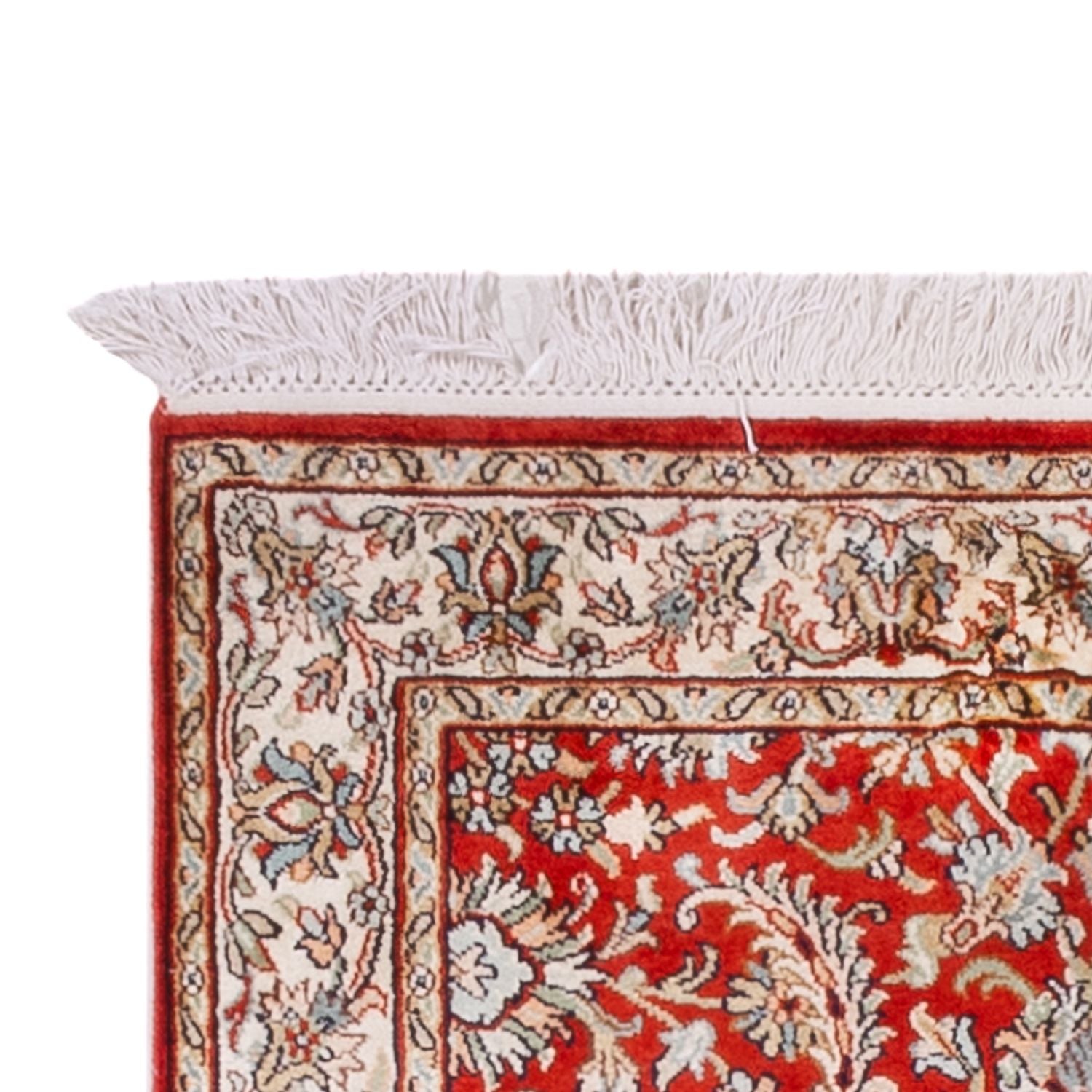 Läufer Seiden - Kaschmir Seide - 242 x 79 cm - rot
