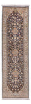 Läufer Seiden - Kaschmir Seide - 264 x 76 cm - dunkelblau