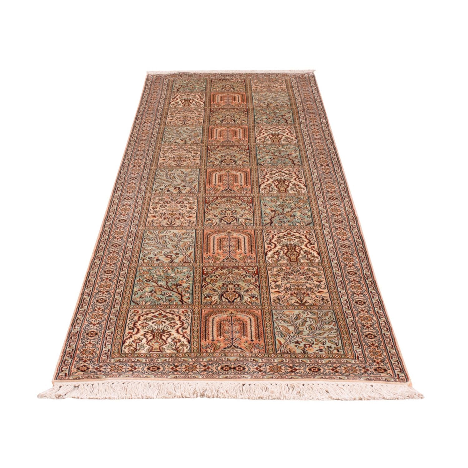 Läufer Seiden - Kaschmir Seide - 285 x 80 cm - beige