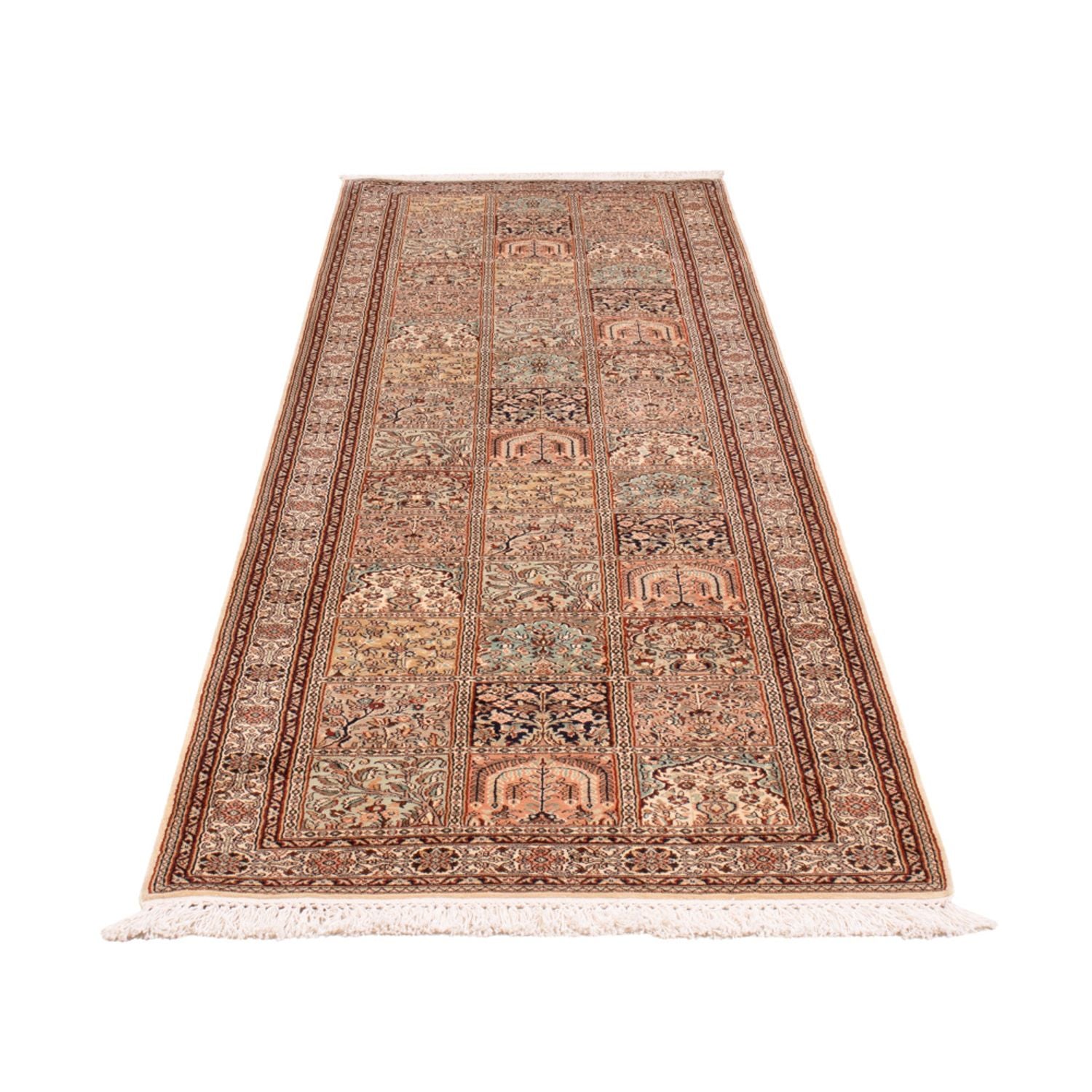 Läufer Seiden - Kaschmir Seide - 301 x 79 cm - beige