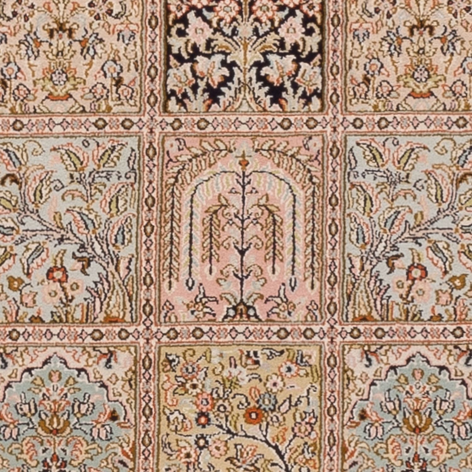 Läufer Seiden - Kaschmir Seide - 282 x 79 cm - mehrfarbig