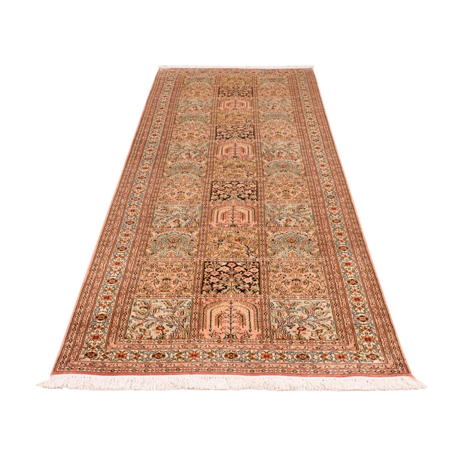 Läufer Seiden - Kaschmir Seide - 282 x 79 cm - mehrfarbig