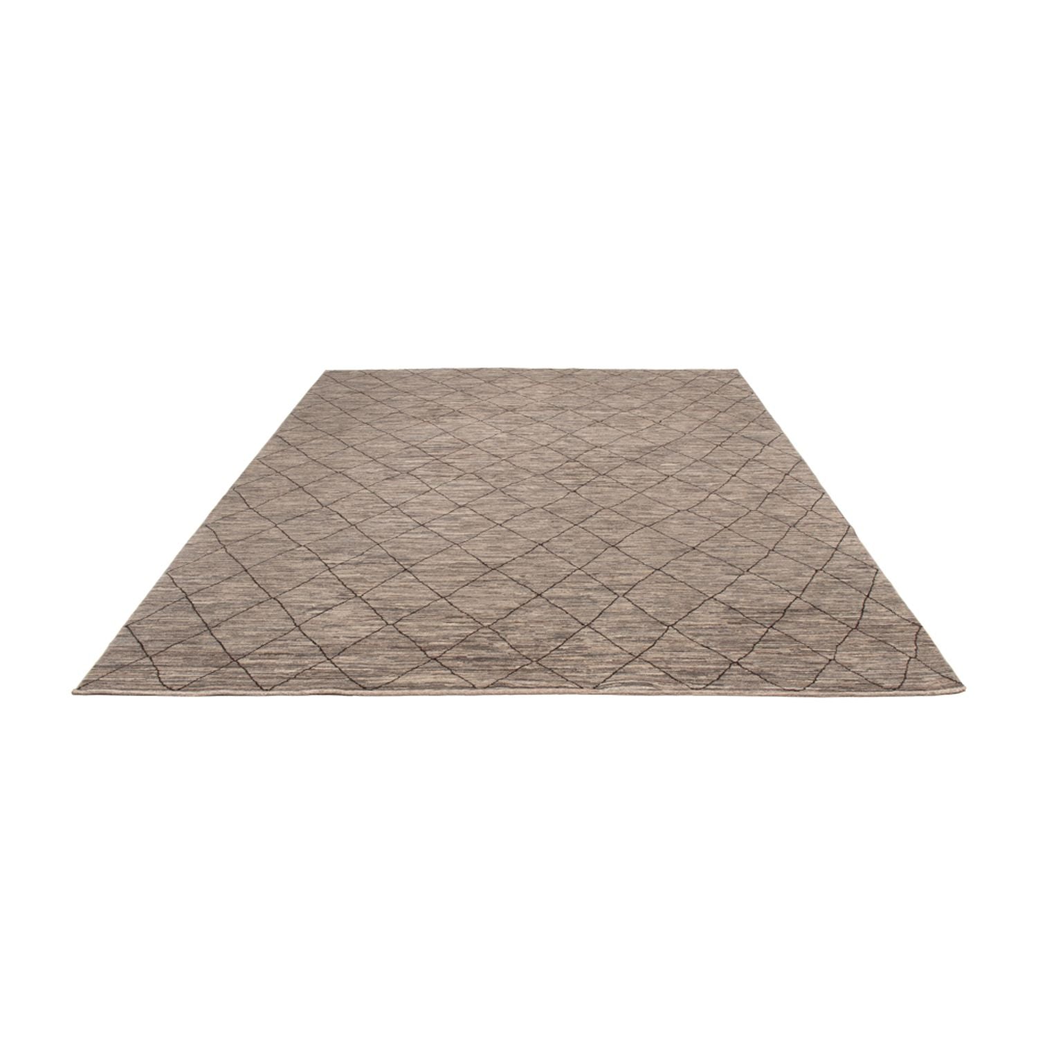 Berber Teppich - 296 x 245 cm - dunkelbeige