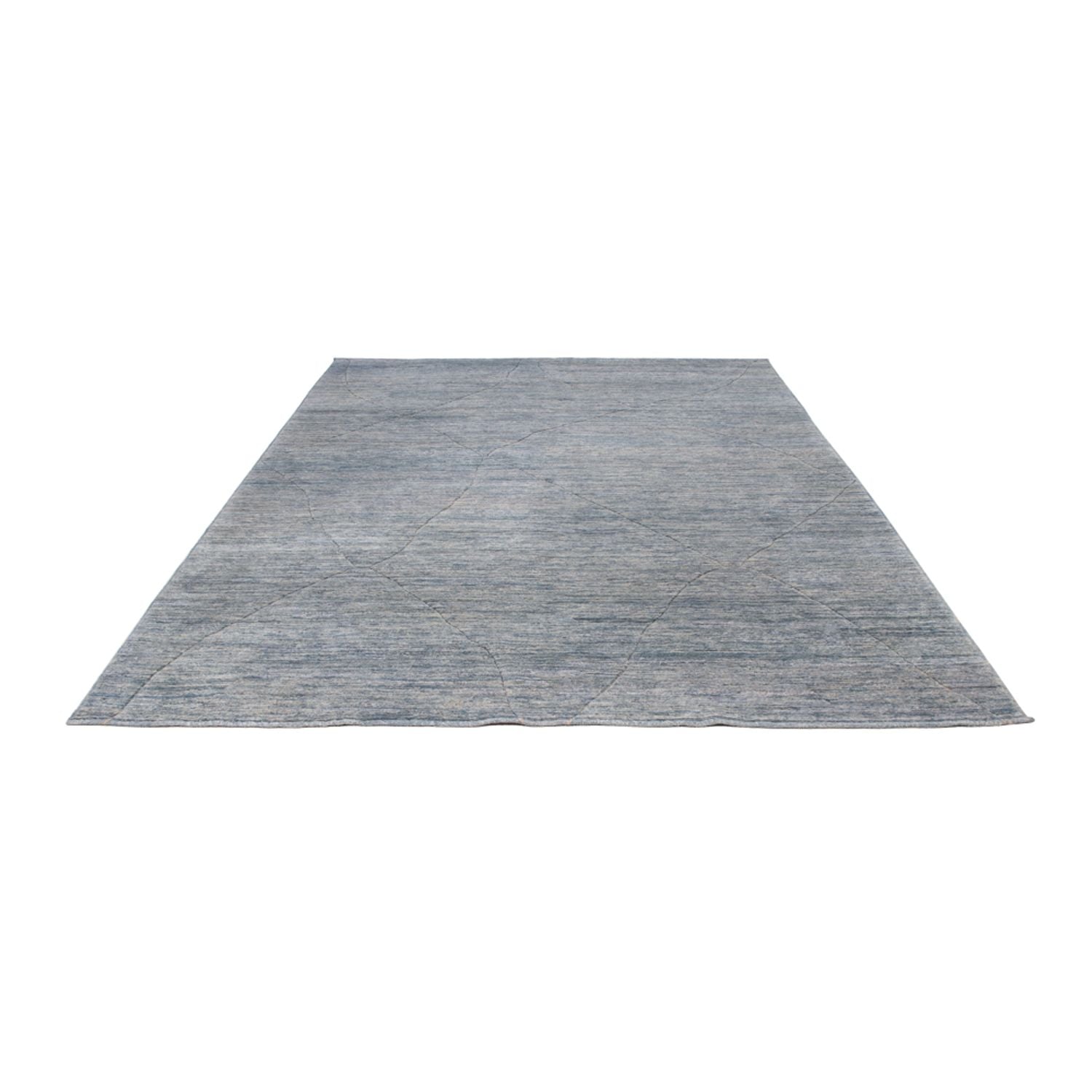 Berber Teppich - 360 x 274 cm - seeblau
