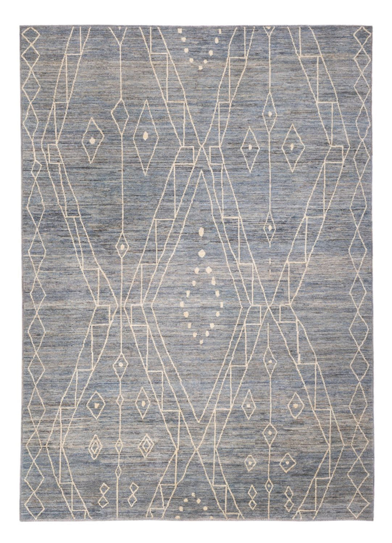 Berber Teppich - 288 x 204 cm - seeblau
