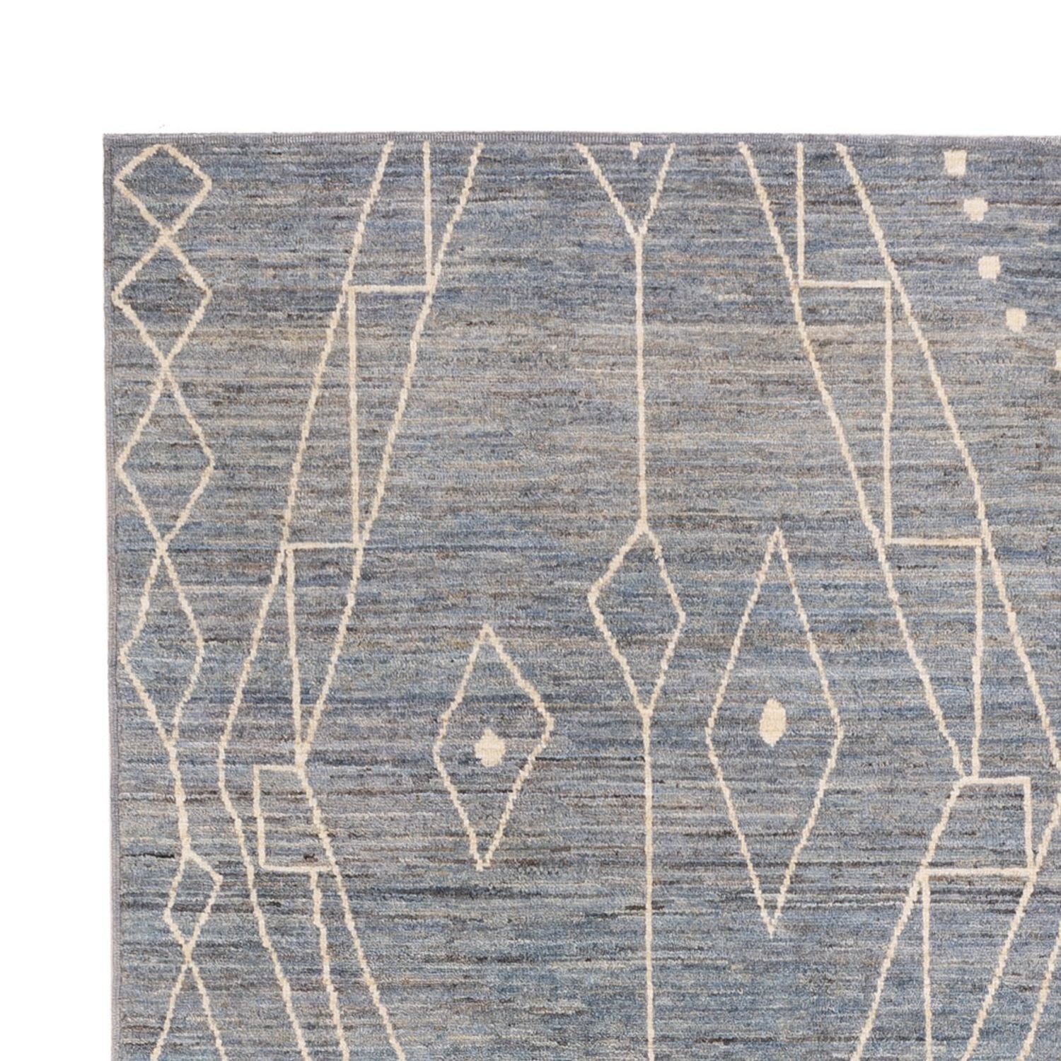 Berber Teppich - 288 x 204 cm - seeblau