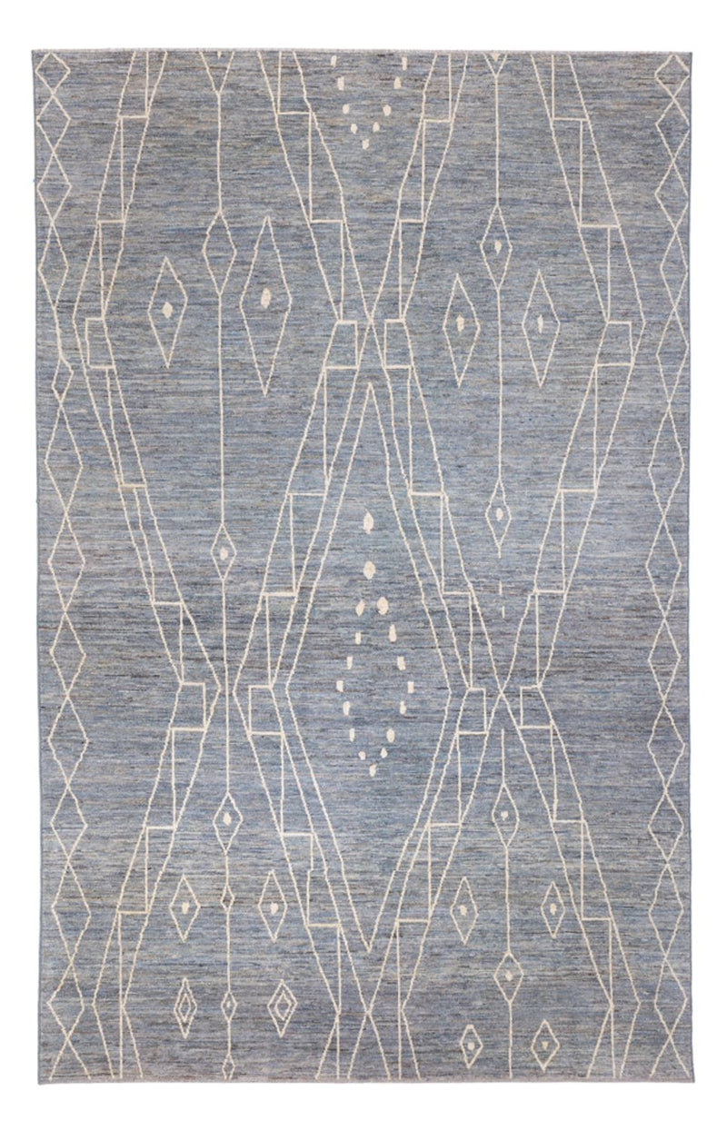 Berber Teppich - 304 x 194 cm - seeblau