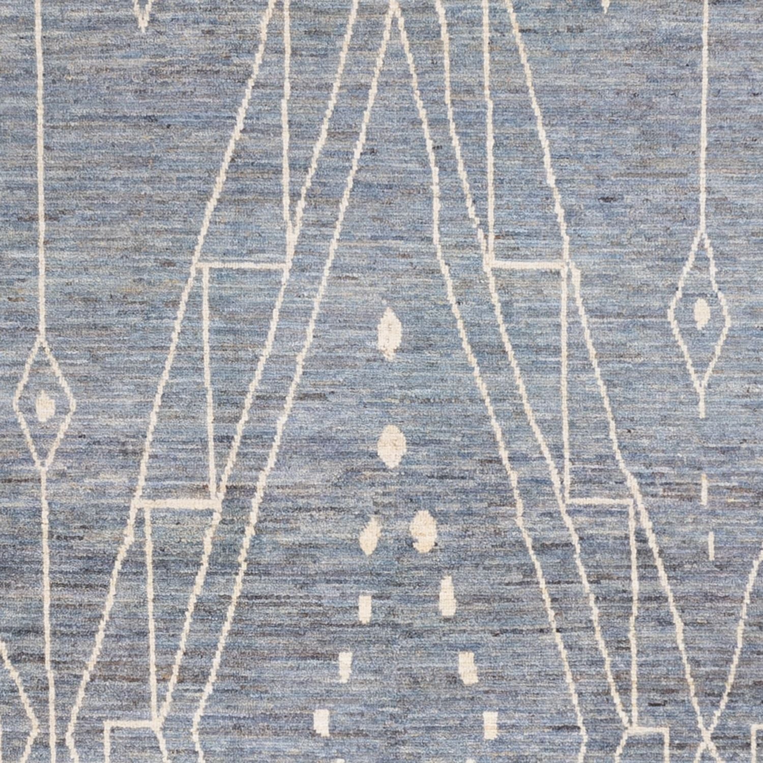 Berber Teppich - 304 x 194 cm - seeblau