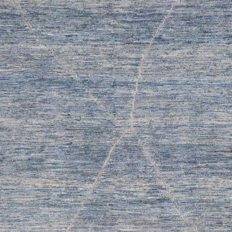 Berber Teppich - 298 x 258 cm - seeblau