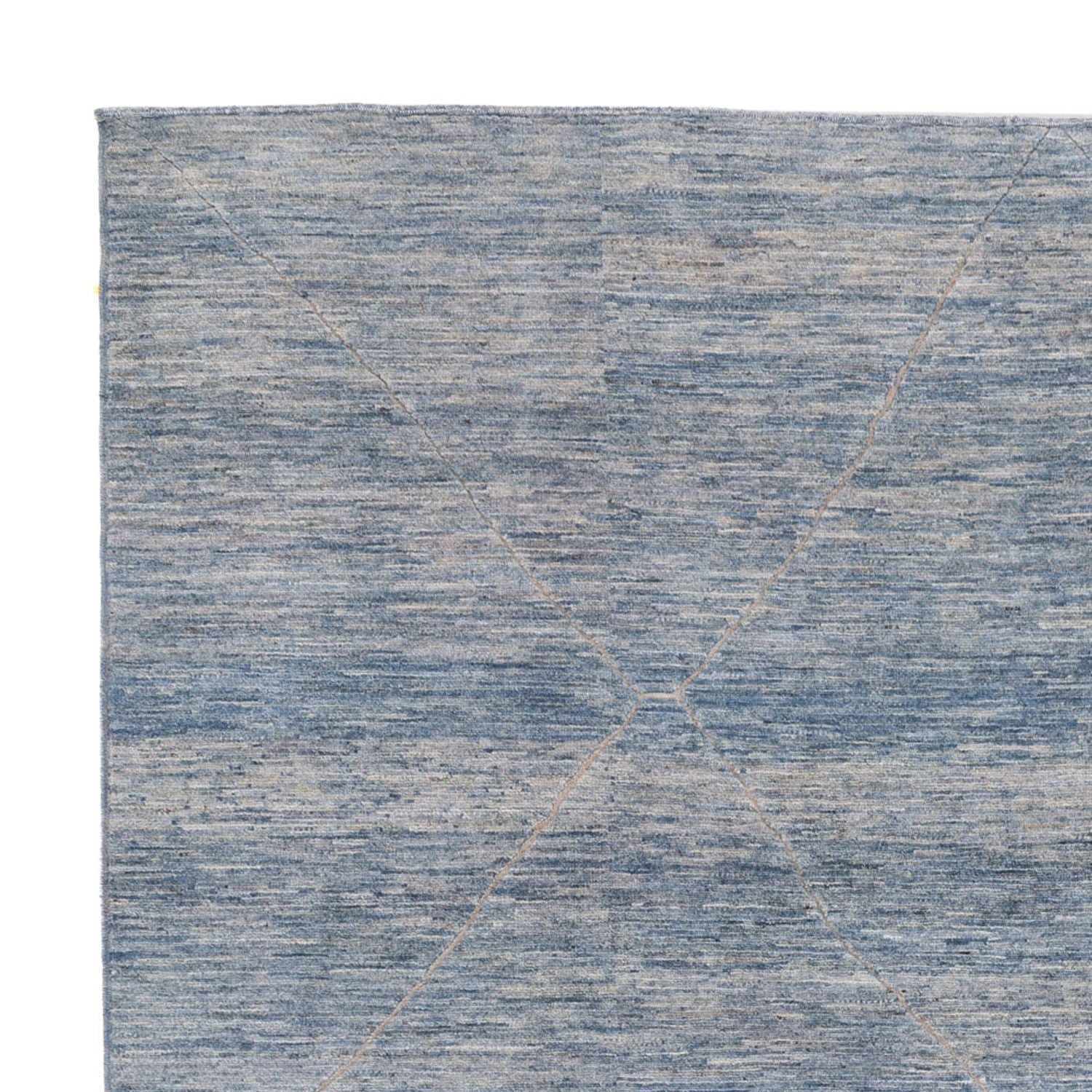Berber Teppich - 298 x 258 cm - seeblau