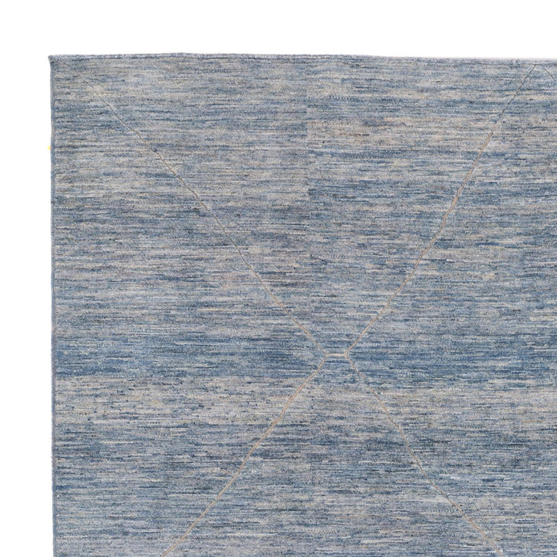 Berber Teppich - 298 x 258 cm - seeblau