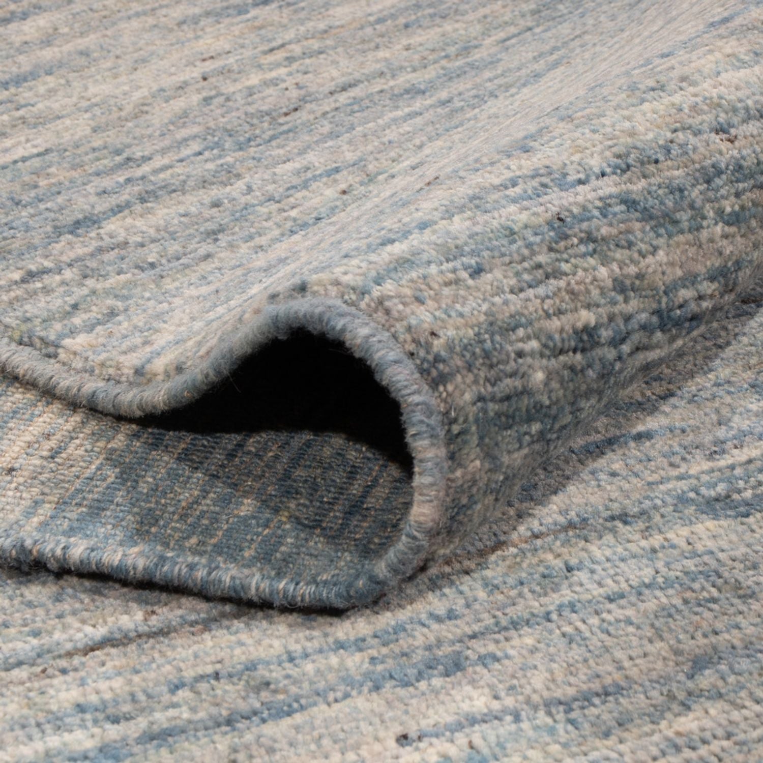 Berber Teppich - 298 x 258 cm - seeblau