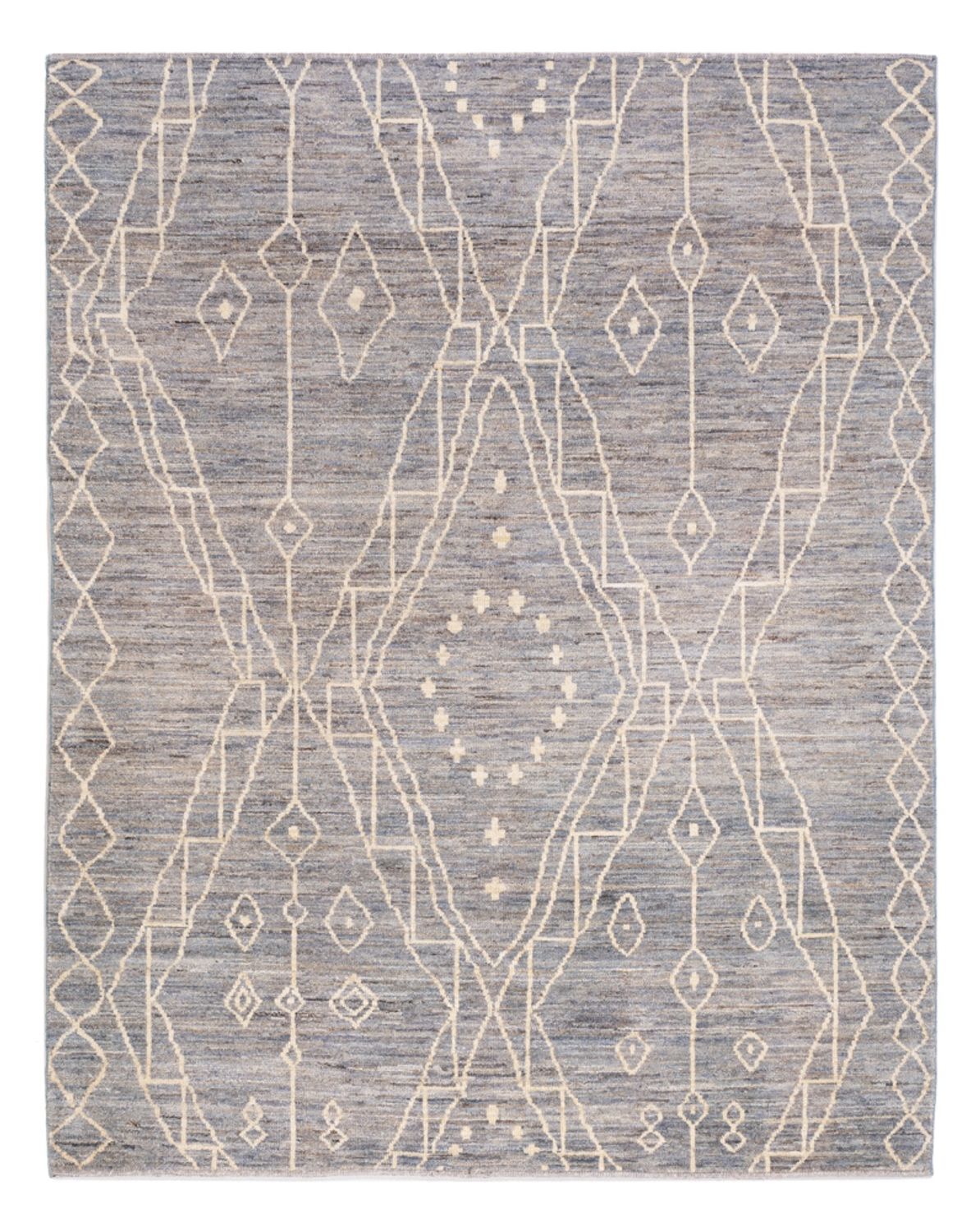 Berber Teppich - 198 x 156 cm - seeblau