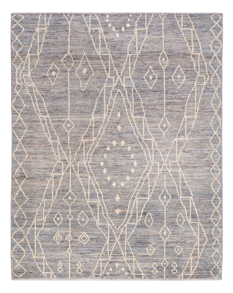 Berber Teppich - 198 x 156 cm - seeblau
