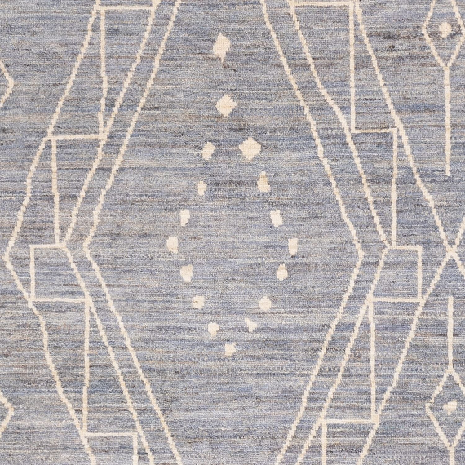 Berber Teppich - 245 x 173 cm - seeblau